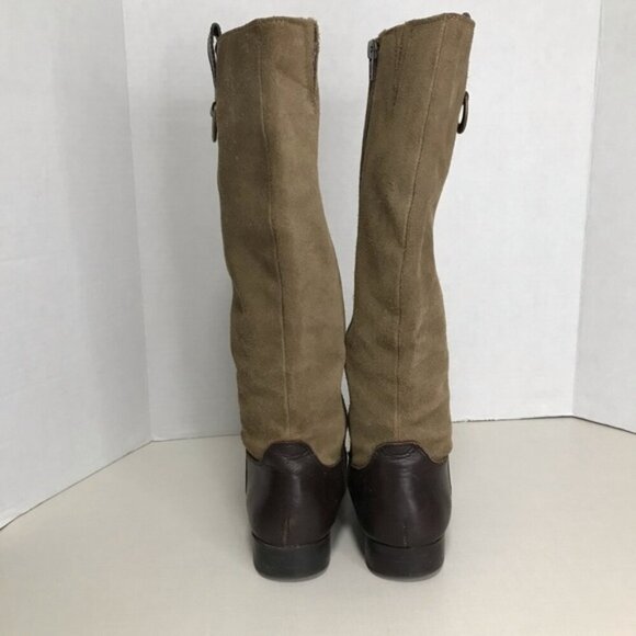 Ralph Lauren Vintage Suede & Leather Riding boot - Size 6 China - Picture 9 of 11